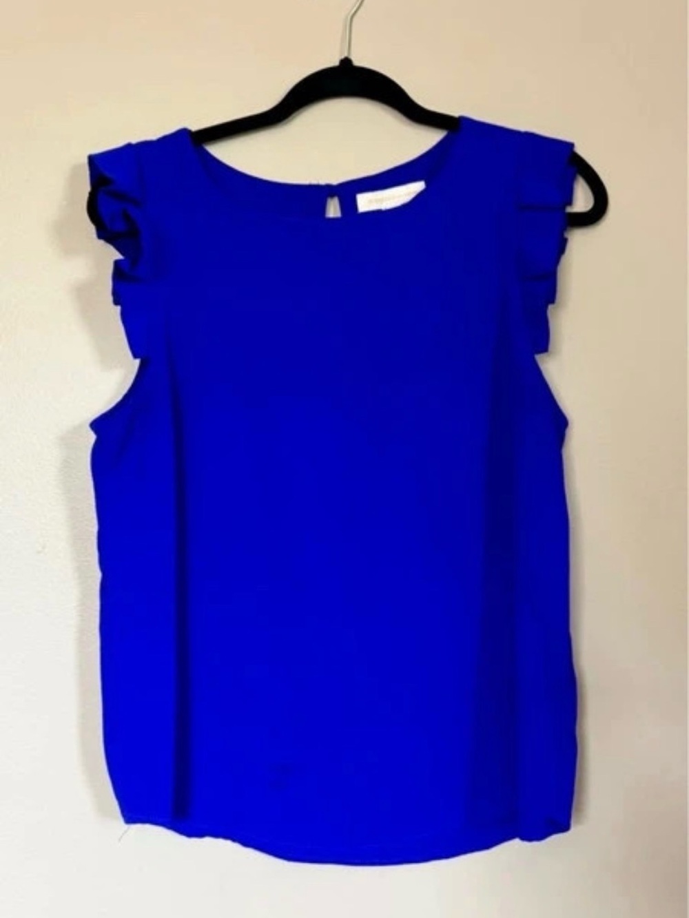 Monteau Royal Blue Ruffle Sleeve Camisole